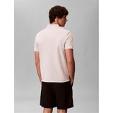 Calvin Klein Mens Polo Shirt Oatmeal