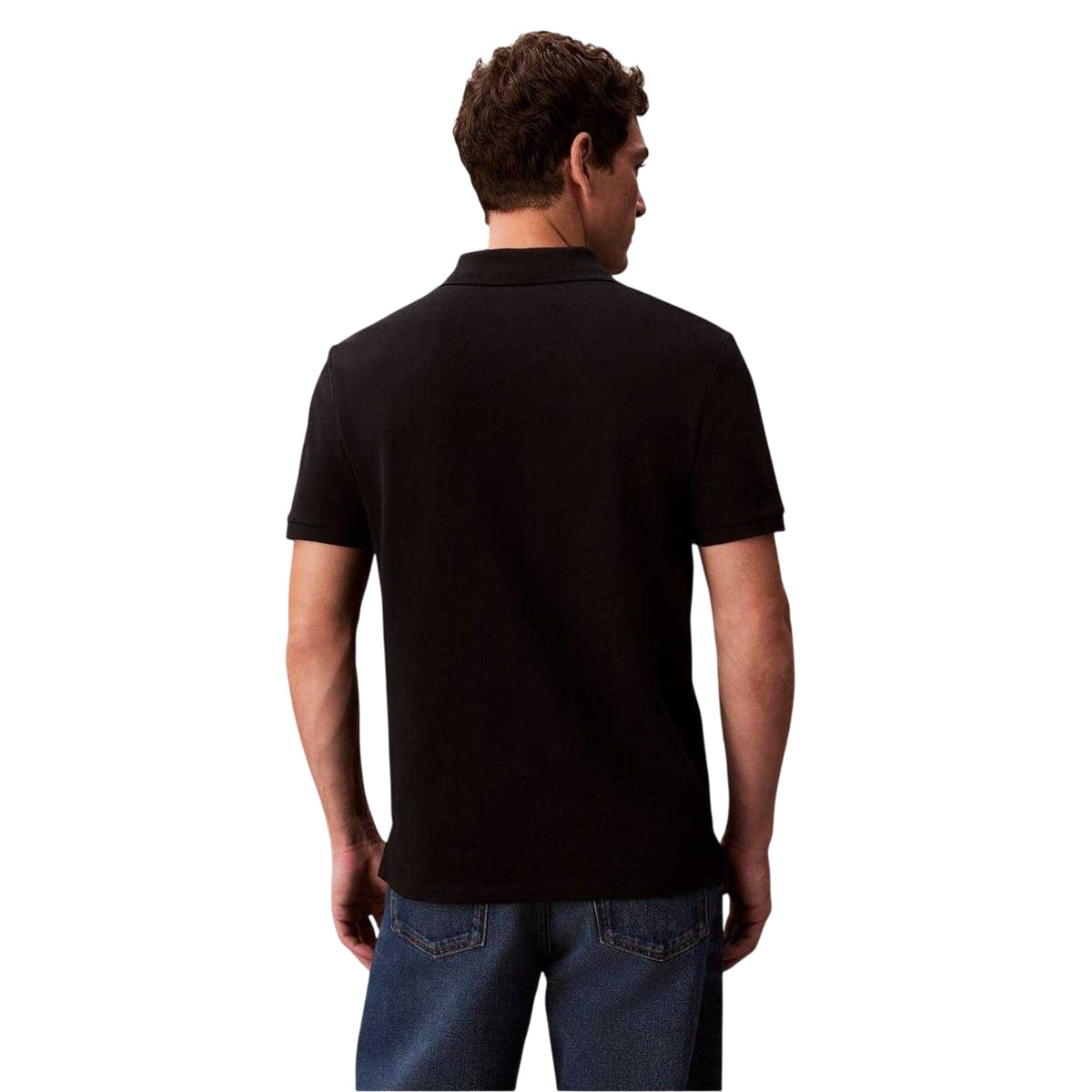 Calvin Klein Mens Polo Shirt Black