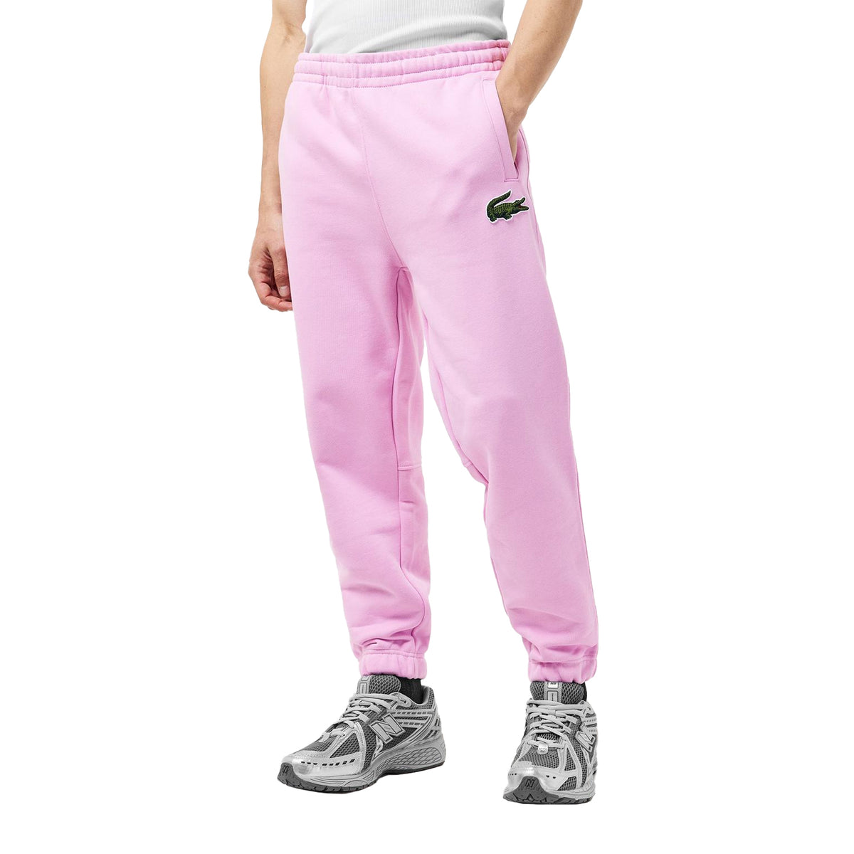 Lacoste Womens Cotton Blend Jogging Bottoms Pink