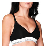 Calvin Klein Womens Cotton Blend Bralette Black