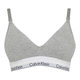 Calvin Klein Womens Cotton Blend Bralette Heather Grey