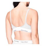 Calvin Klein Womens Cotton Blend Bralette Heather Grey