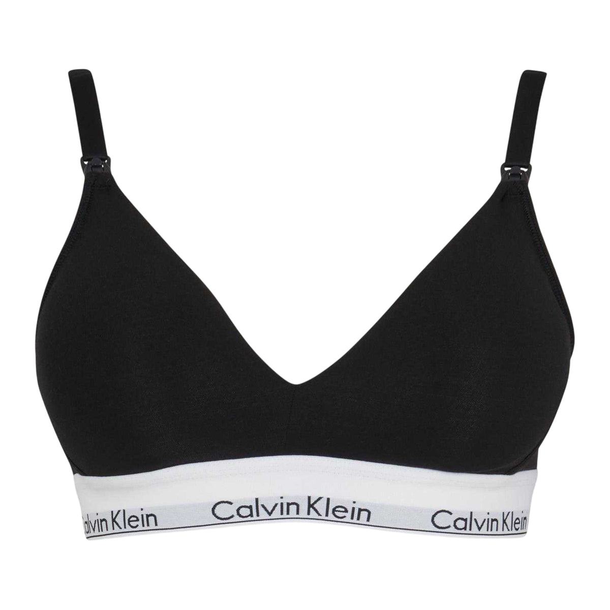 Calvin Klein Womens Cotton Blend Bralette Black