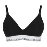 Calvin Klein Womens Cotton Blend Bralette Black