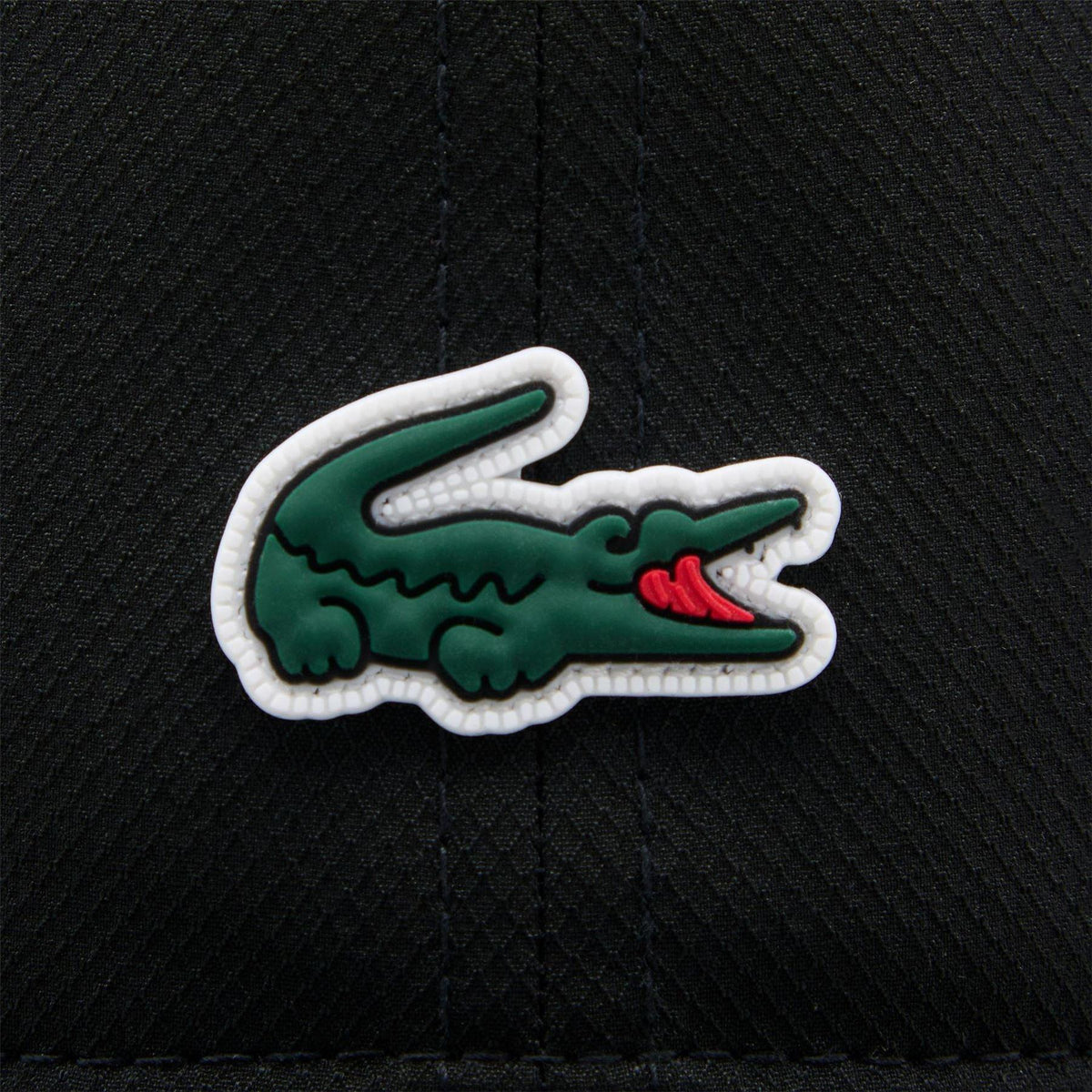 Lacoste Kids Logo Dobby Baseball Cap Black