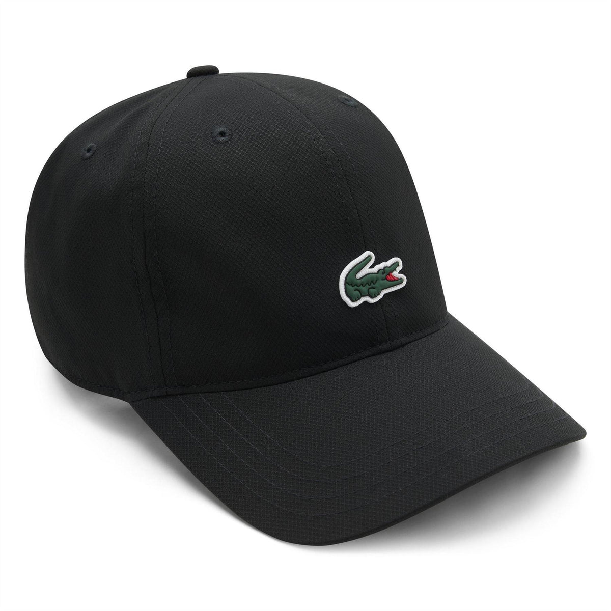 Lacoste Kids Logo Dobby Baseball Cap Black