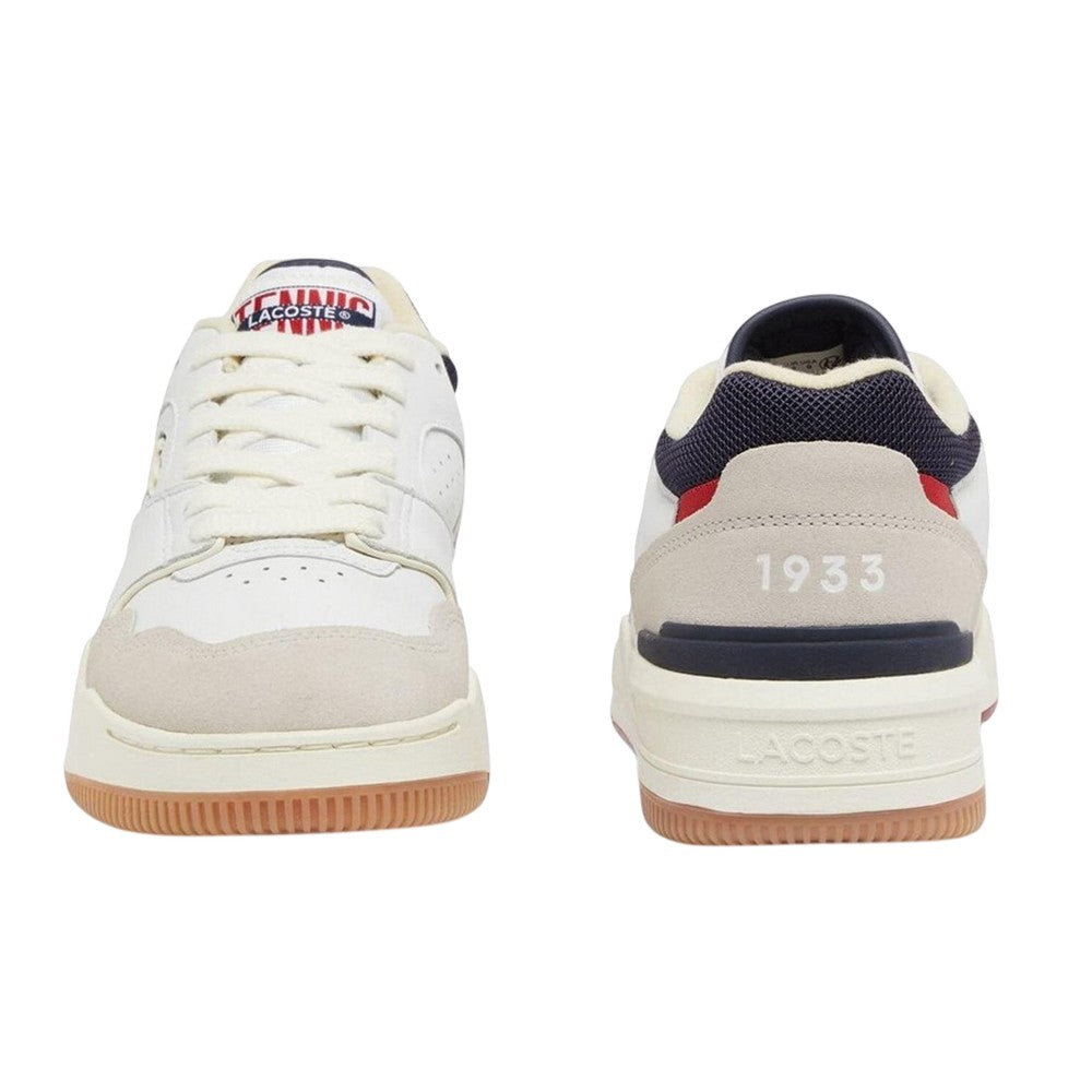 Lacoste Mens Lineshot Leather Ortholite Trainers Off White