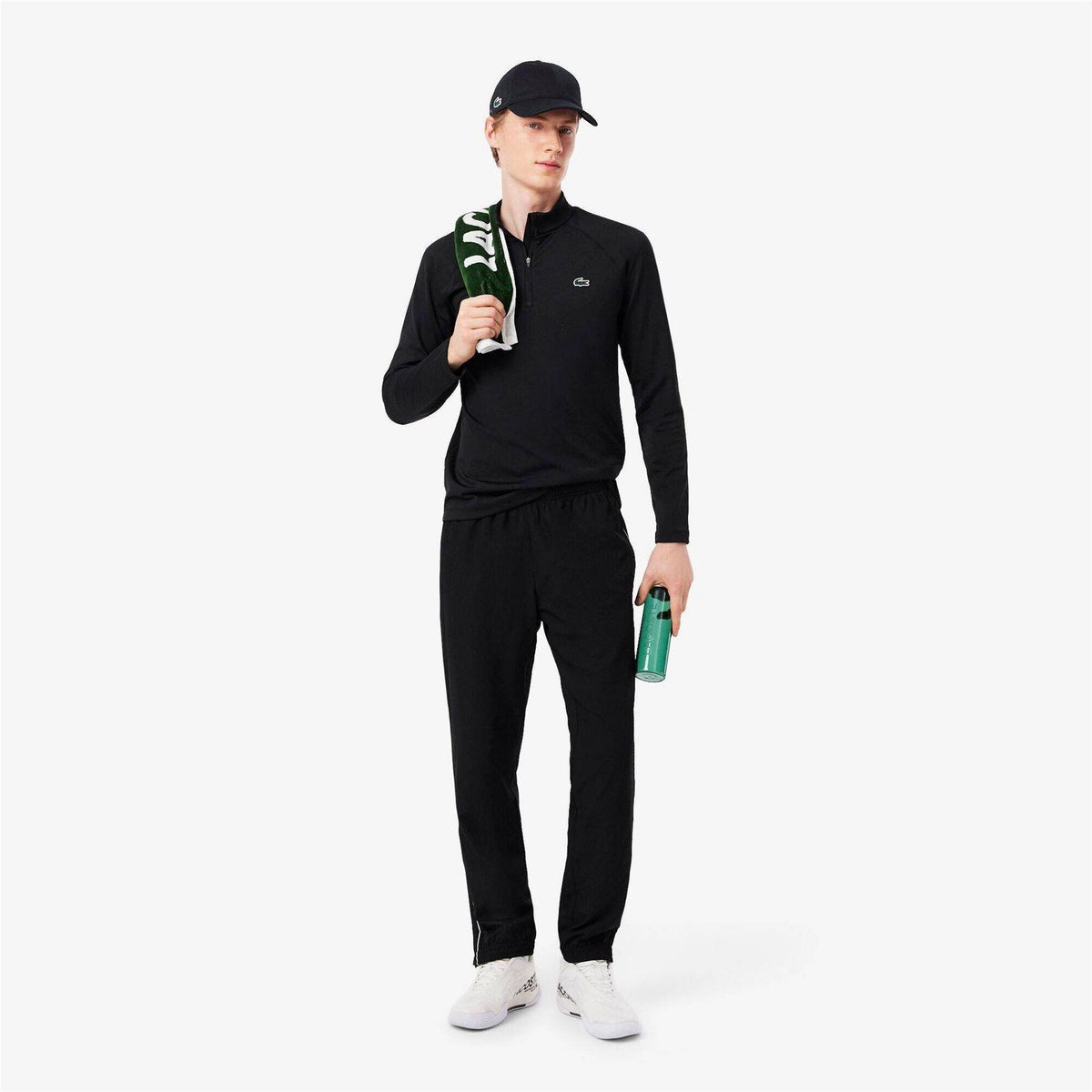 Lacoste Unisex Adult Tech Logo Cotton Twill Baseball Cap Black