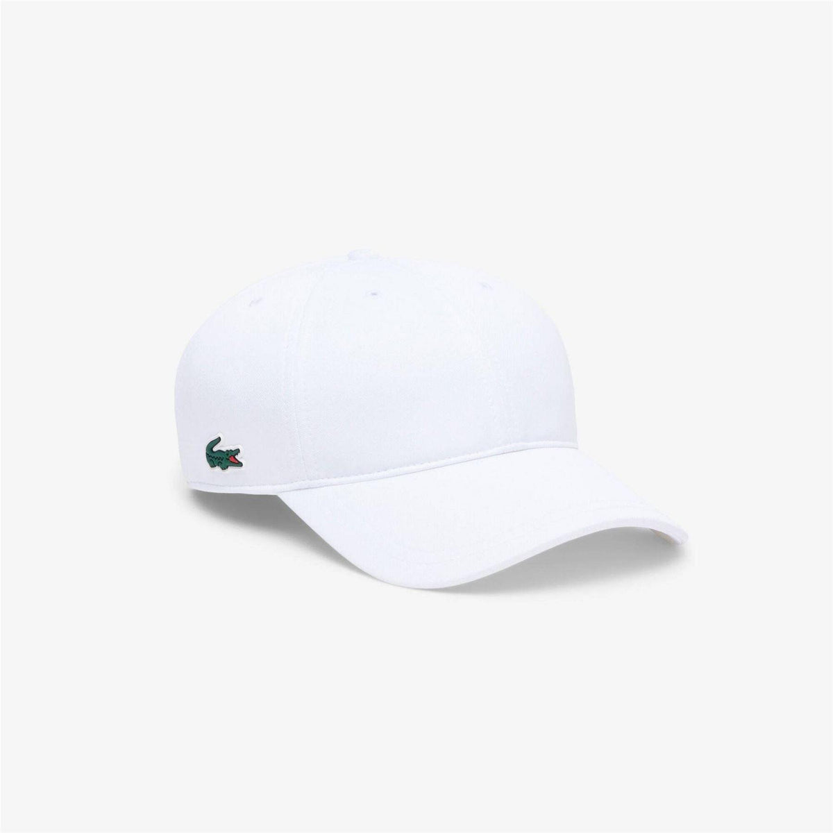 Lacoste Unisex Adult Tech Logo Cotton Twill Baseball Cap White