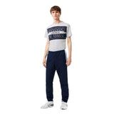Lacoste Mens Slim Joggers Navy Blue/White