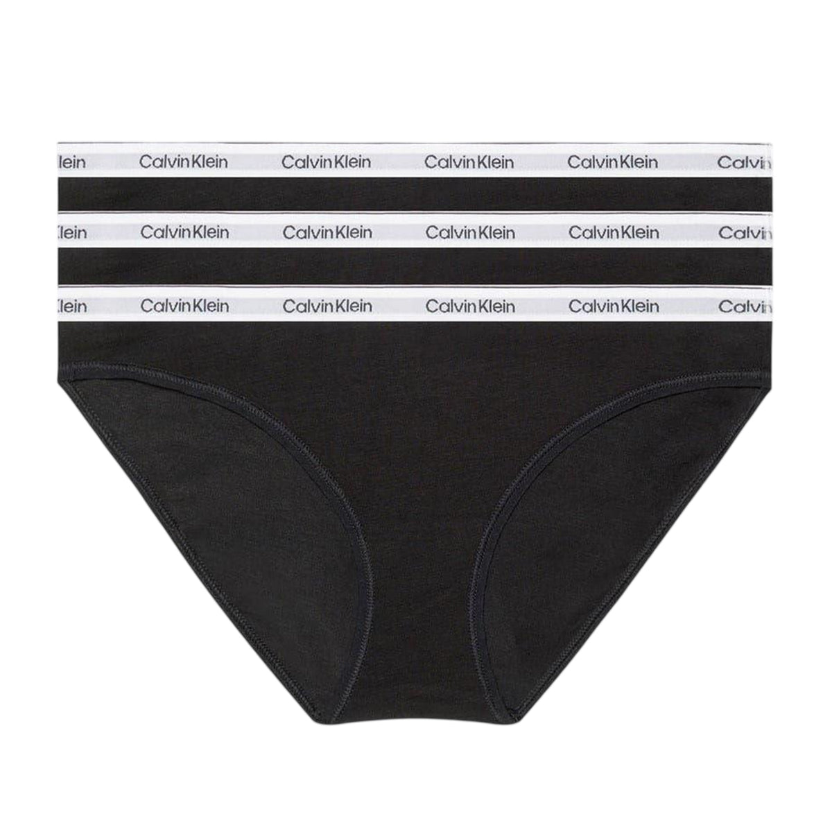 Calvin Klein Womens Carousel Briefs (Pack of 3) Black