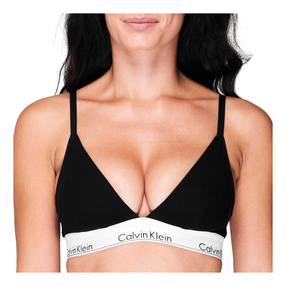 Calvin Klein Womens Cotton Bra Black