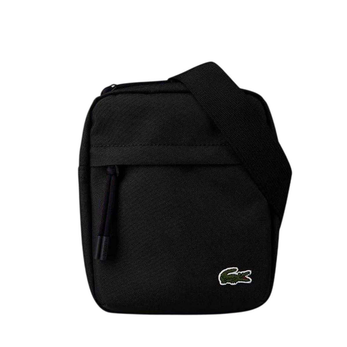 Lacoste Vertical Canvas Camera Bag Black