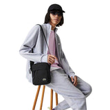 Lacoste Vertical Canvas Camera Bag Black
