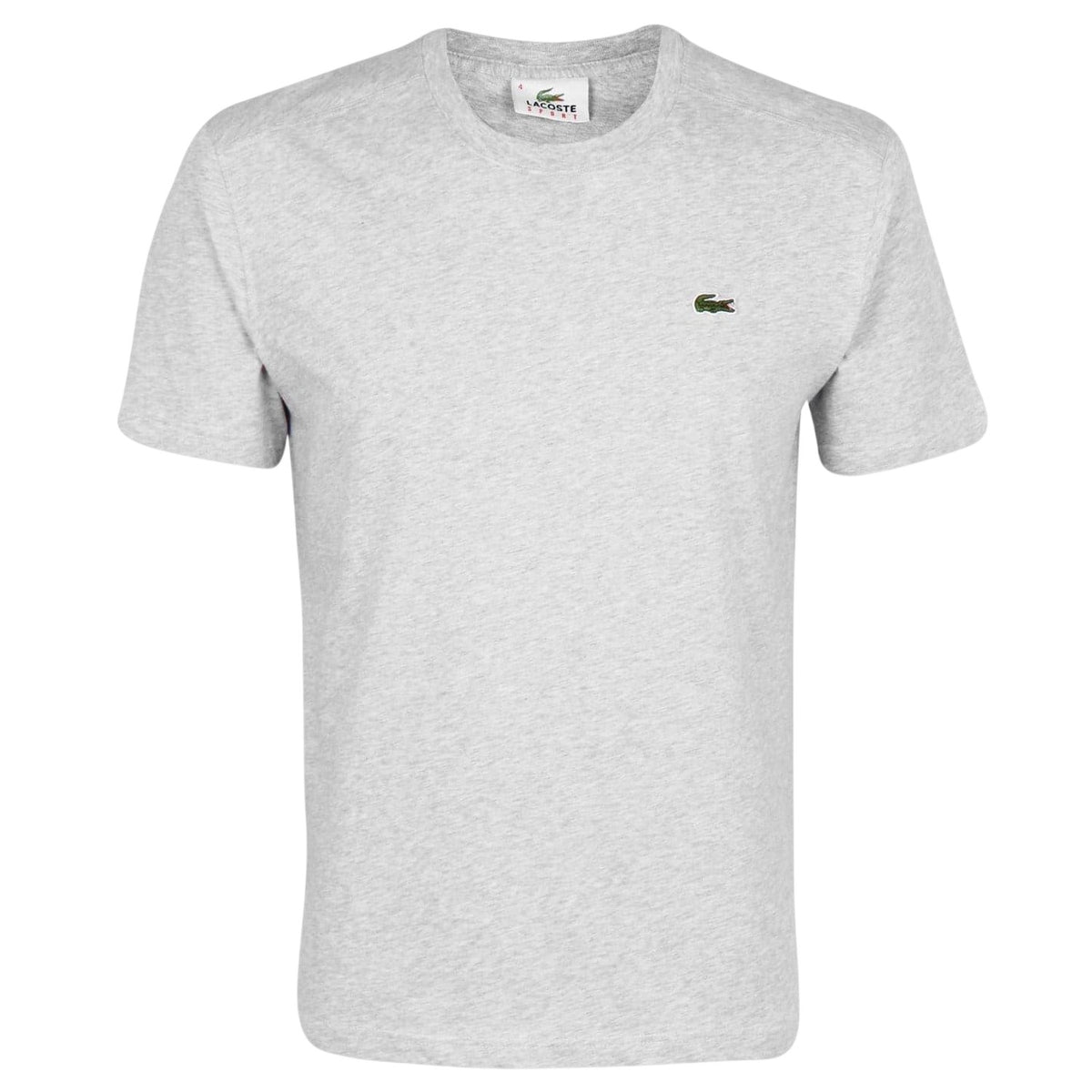 Lacoste Mens Logo Premium Cotton T-Shirt Light Grey