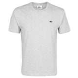 Lacoste Mens Logo Premium Cotton T-Shirt Light Grey