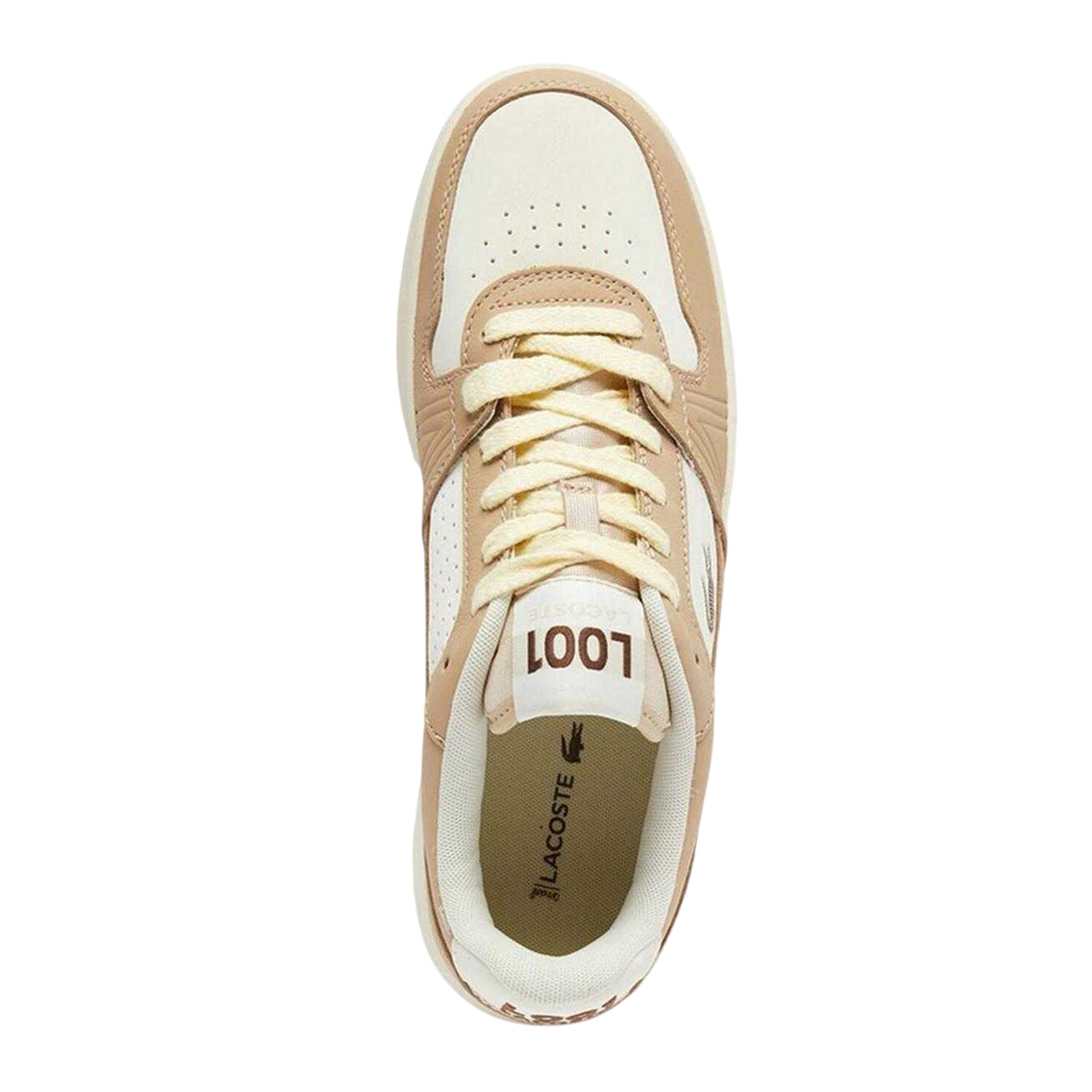 Lacoste Womens L001 Leather Trainers Brown
