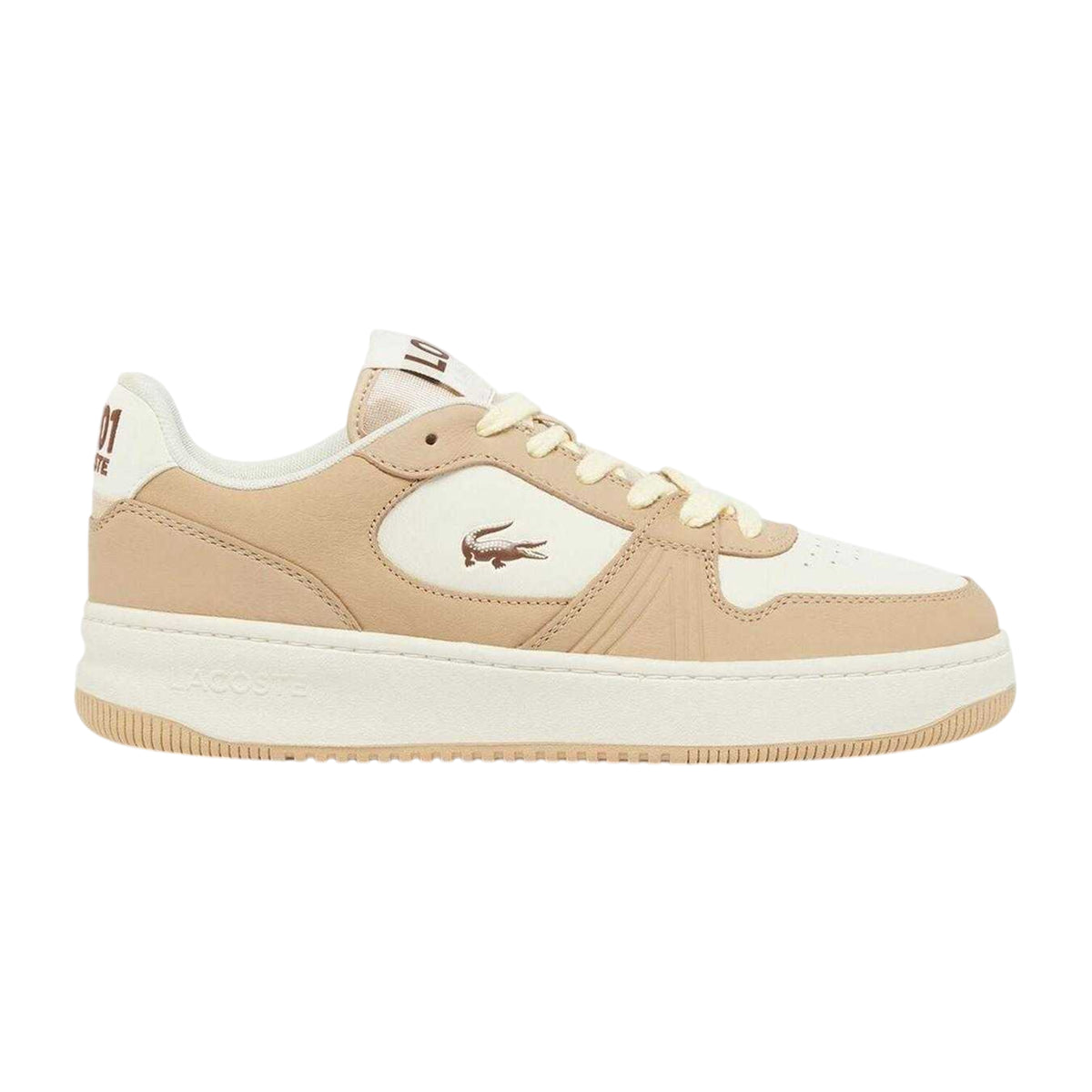 Lacoste Womens L001 Leather Trainers Brown