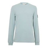 Calvin Klein Mens Waffle Long-Sleeved Top Overcast Grey
