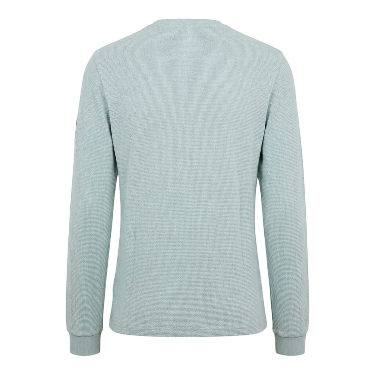 Calvin Klein Mens Waffle Long-Sleeved Top Overcast Grey