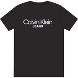 Calvin Klein Mens Back Print Logo Regular T-Shirt Black