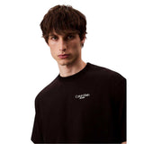 Calvin Klein Mens Back Print Logo Regular T-Shirt Black