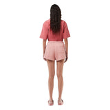 Lacoste Womens Elasticated Waist Loose Fit Sweat Shorts Pink