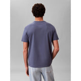 Calvin Klein Mens Box Logo Cotton Crew Neck Regular T-Shirt Nomad