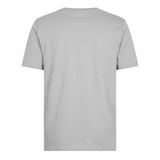 Calvin Klein Mens Box Logo Cotton Crew Neck Regular T-Shirt Grey
