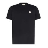 Calvin Klein Mens Box Logo Cotton Crew Neck Regular T-Shirt Black