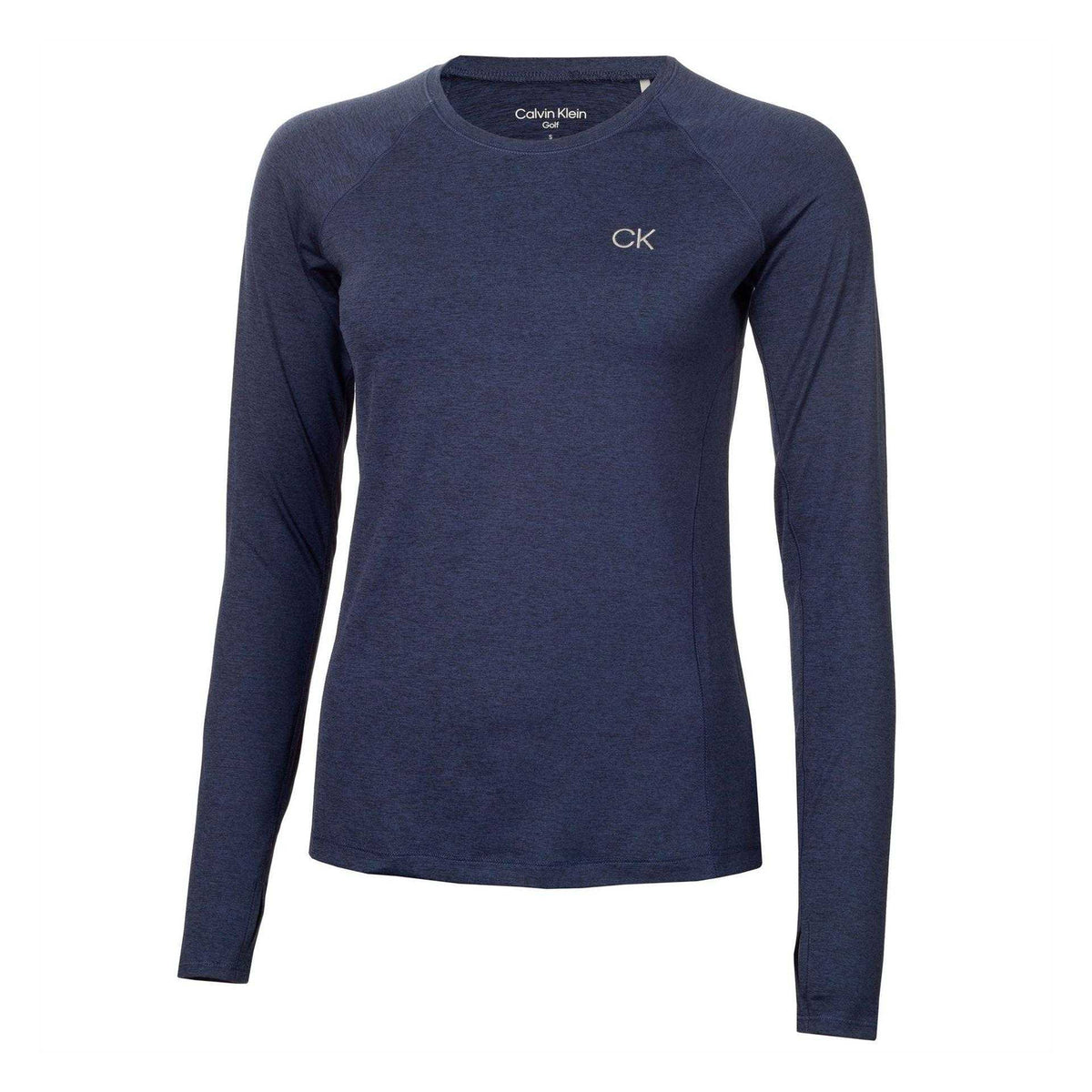 Calvin Klein Womens Long-Sleeved T-Shirt Navy Marl