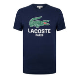 Lacoste Mens Paris Logo T-Shirt Navy Blue