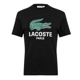 Lacoste Mens Paris Logo T-Shirt Black