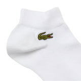 Lacoste Mens Embroidered Logo Trainer Socks (Pack of 3) White