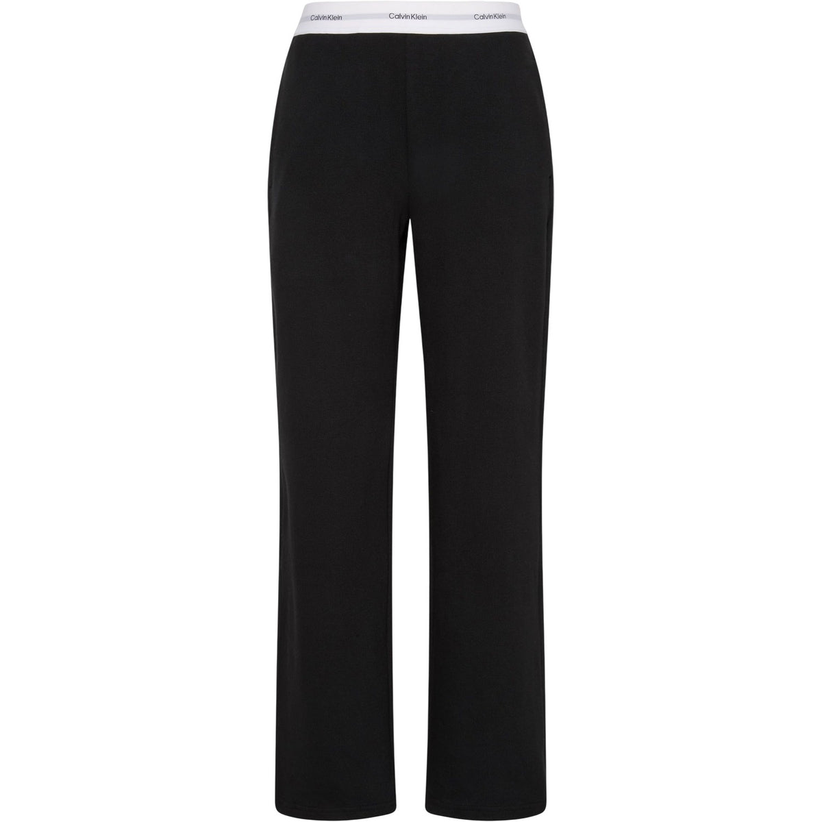 Calvin Klein Womens Jersey Open Hem Jogging Bottoms Black