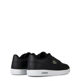Lacoste Mens Leather Trainers Black/White