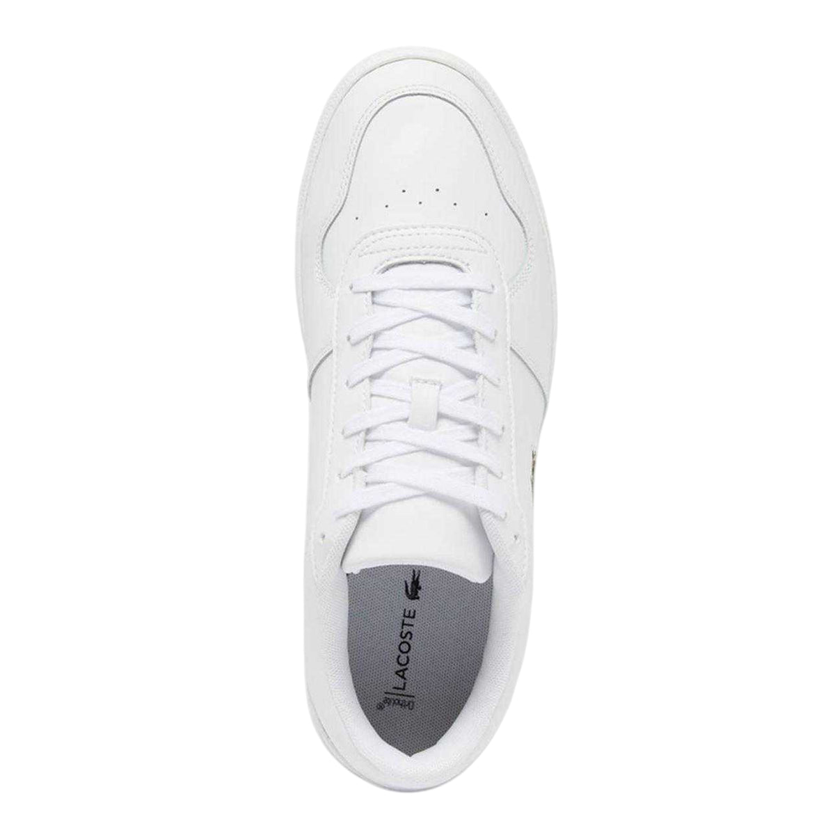 Lacoste Mens Leather Trainers White