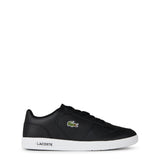 Lacoste Mens Leather Trainers Black/White