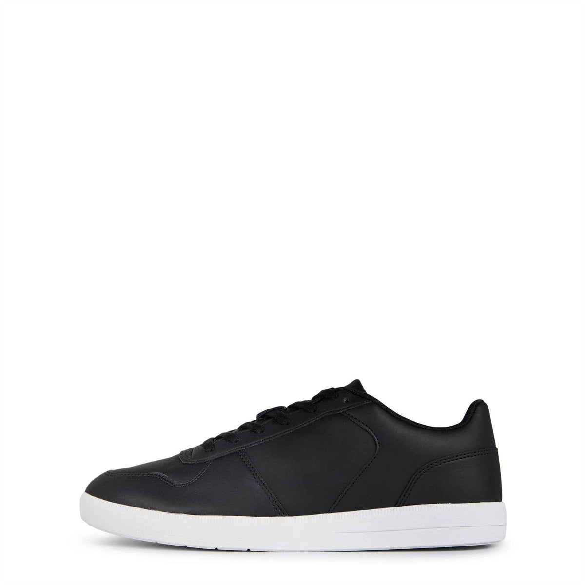 Lacoste Mens Leather Trainers Black/White