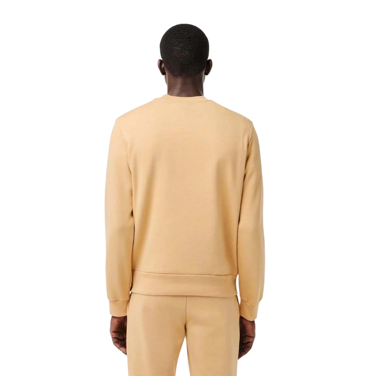 Lacoste Mens Signature Classic Sweatshirt Natural