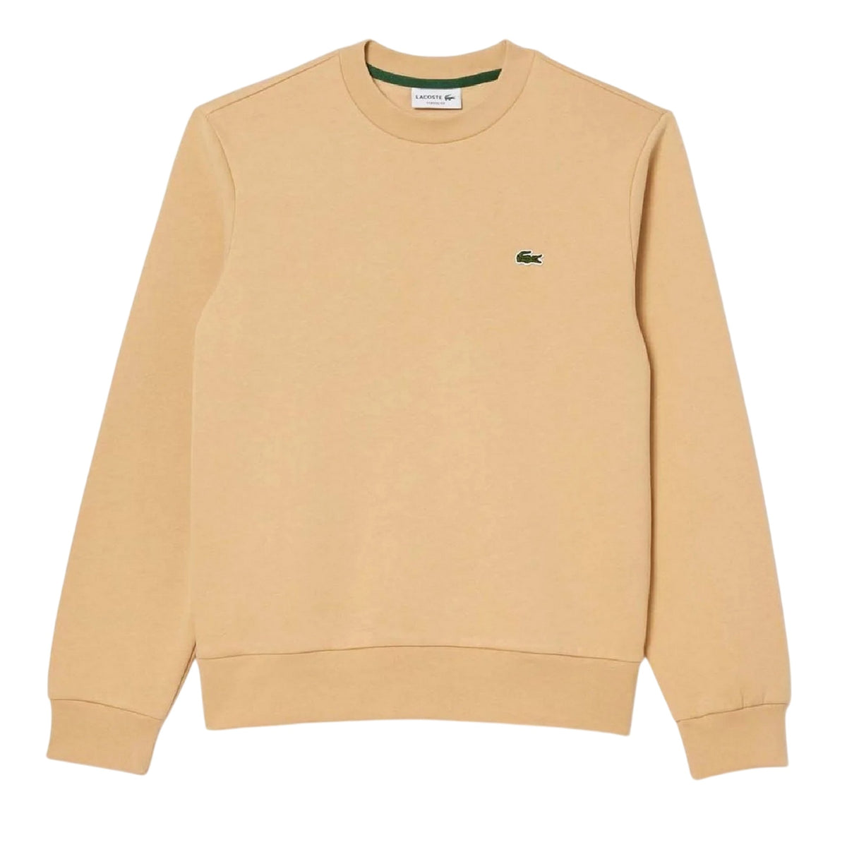Lacoste Mens Signature Classic Sweatshirt Natural