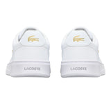Lacoste Womens Court Pro Trainers White/Gold