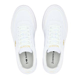 Lacoste Womens Court Pro Trainers White/Gold