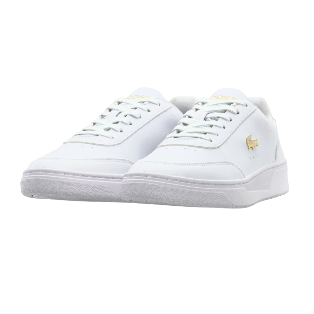 Lacoste Womens Court Pro Trainers White/Gold
