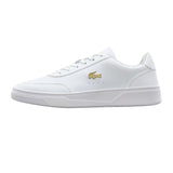 Lacoste Womens Court Pro Trainers White/Gold
