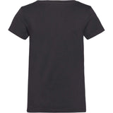 Calvin Klein Womens Embroidered Stretch V Neck T-Shirt Black