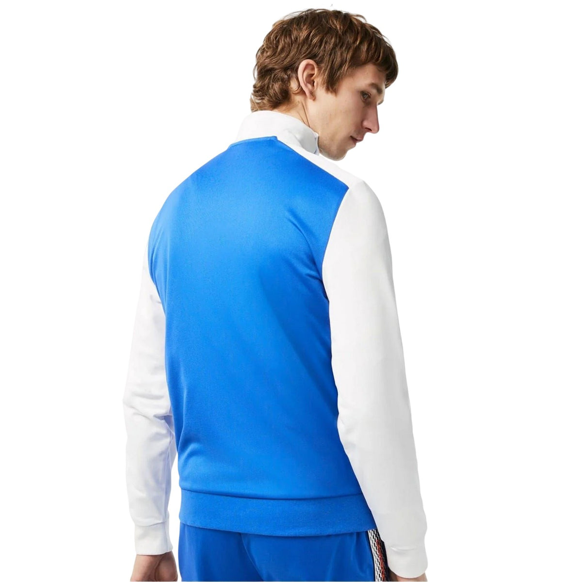 Lacoste Mens Colour Block Full Zip Regular Track Jacket Kingdom Blue