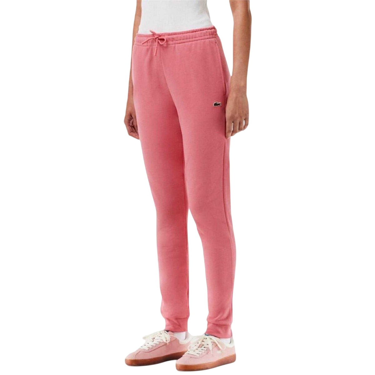 Lacoste Womens Fleece Jogging Bottoms Coral