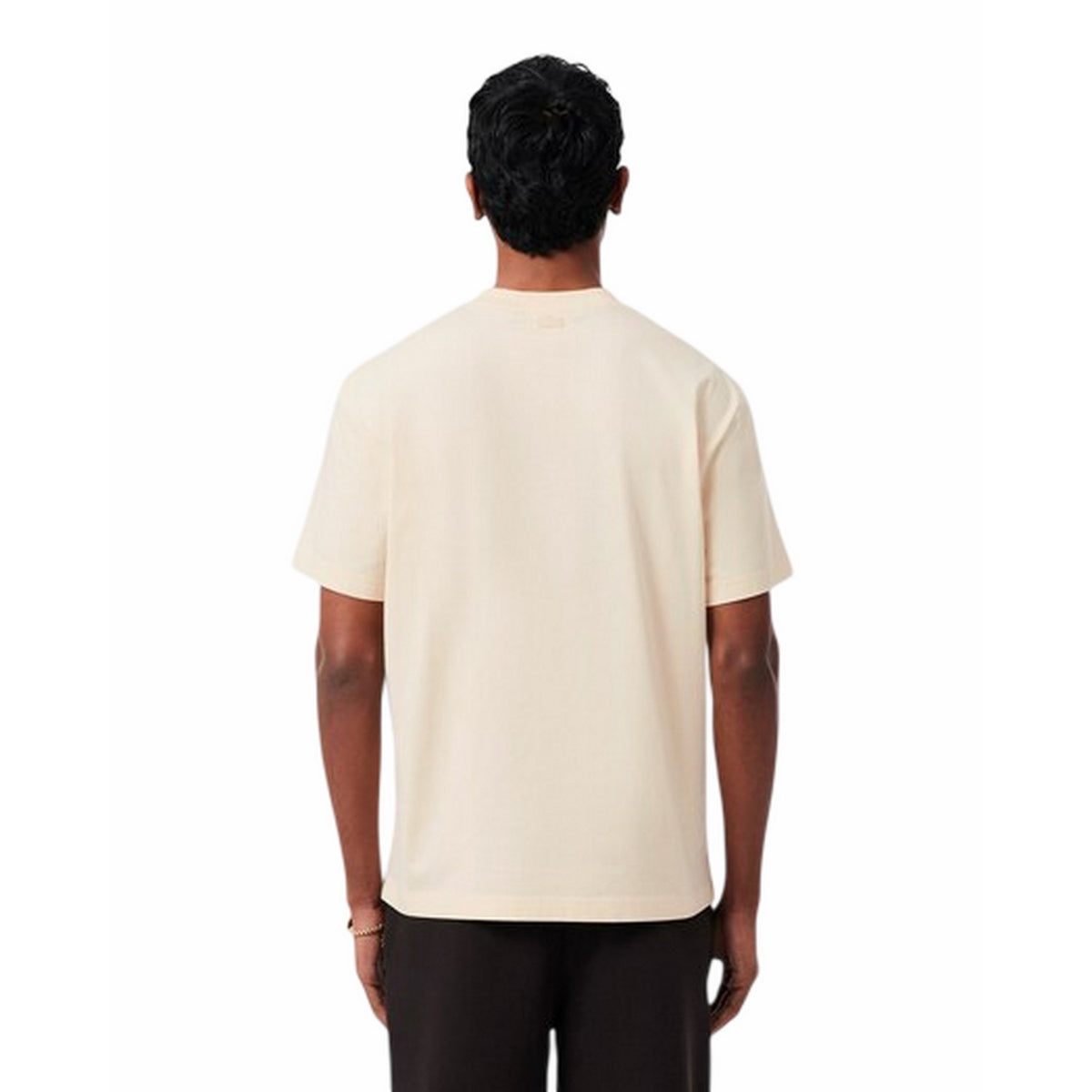 Lacoste Mens Logo Cotton T-Shirt Beige