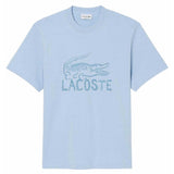 Lacoste Mens Logo Cotton T-Shirt Blue